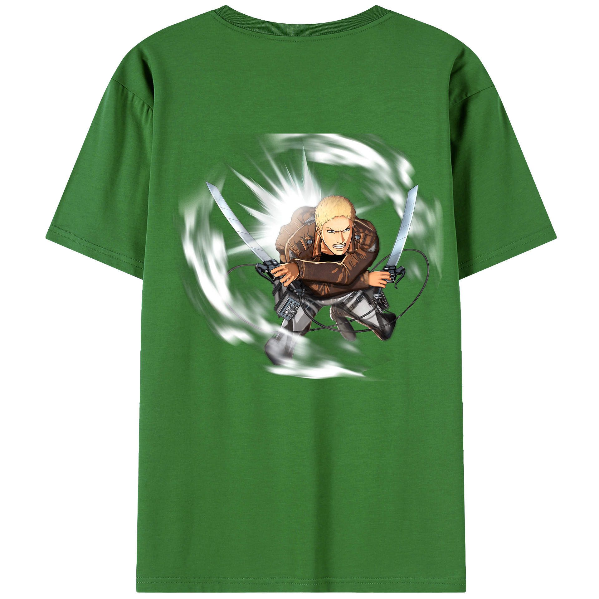 （画像用） 進撃の巨人 ライナー・ブラウン Attack on Titan Reiner Braun レディース半袖Tシャツ(バックプリント)